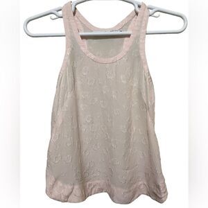 & Other Stories 100% Silk Pale Pink Embroidered Feminine Camisole Croquette